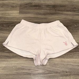 Baby Pink Playboy Bunny Shorts